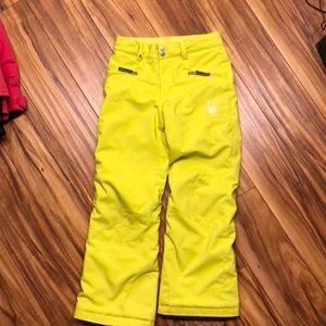 Spyder ski/snow pants youth girls